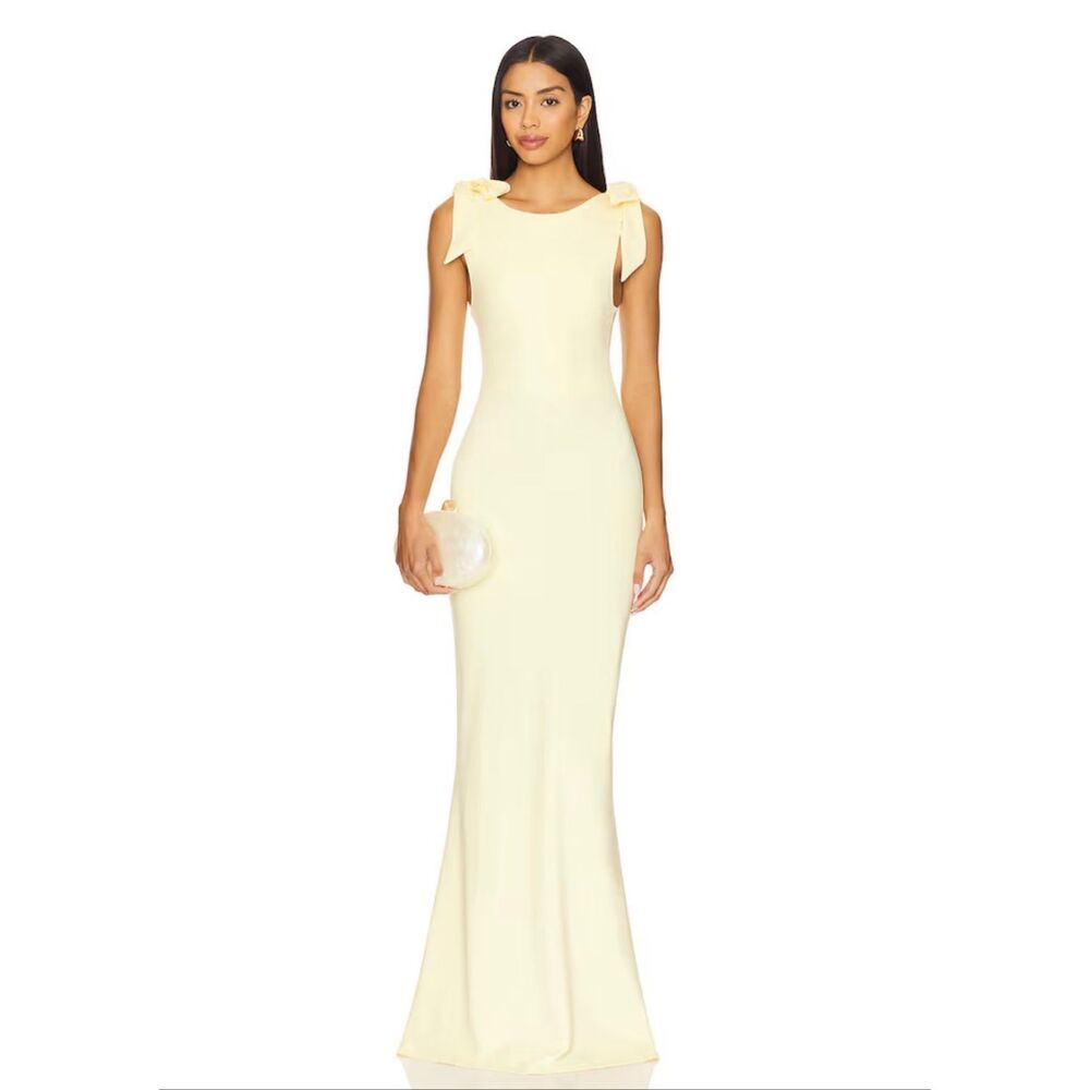 OW COLLECTION x REVOLVE Cornelia Maxi Dress in Butter Yellow Size Medium $220